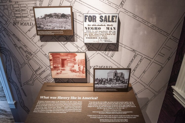 Display in the George Gund Foundation Room in the Cozad Bates House